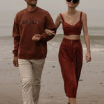 SRF LA Unisex Crewneck - Walnut - Heidi Merrick