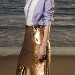 Ember Skirt - Black & Gold - Heidi Merrick