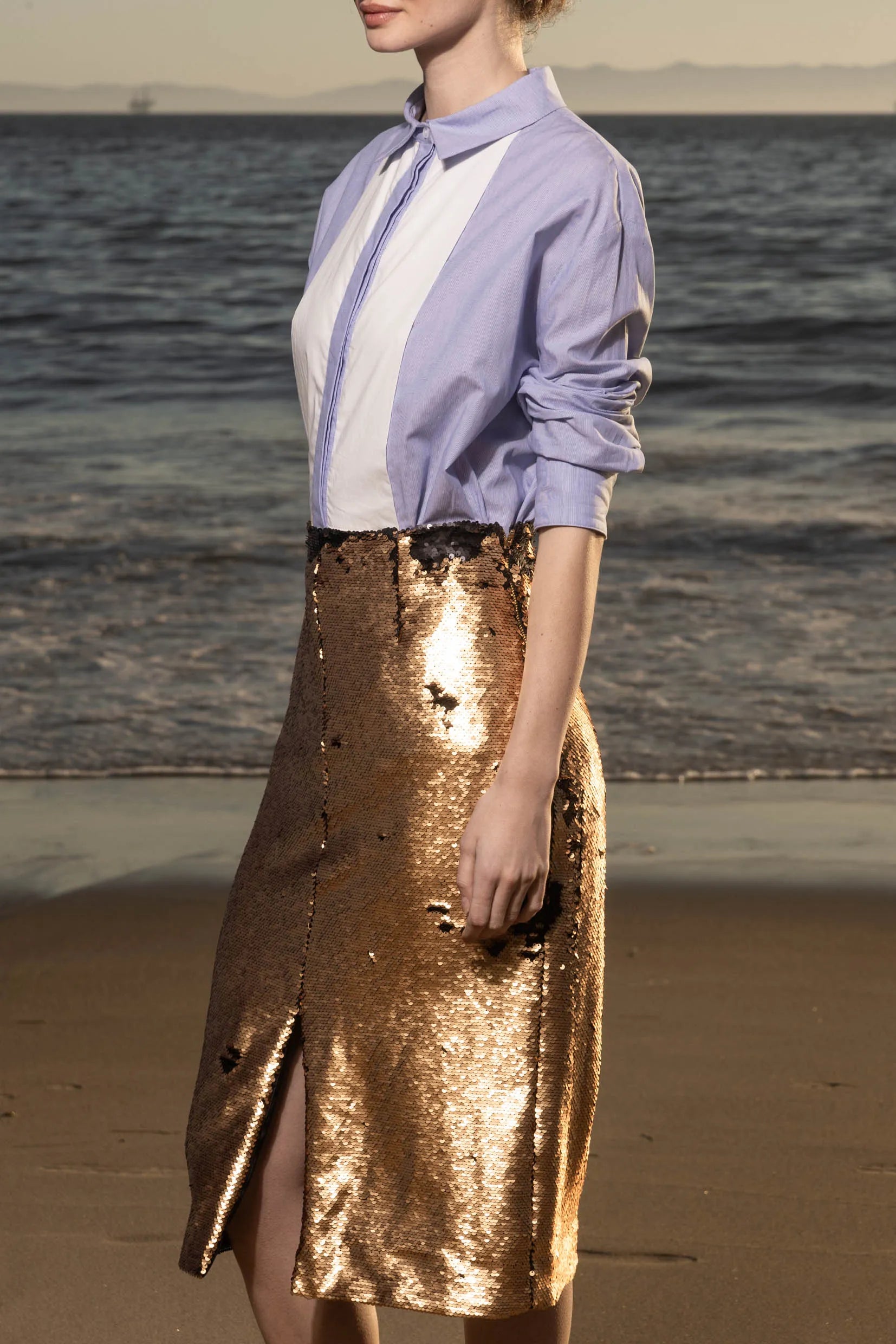 Ember Skirt - Black & Gold - Heidi Merrick