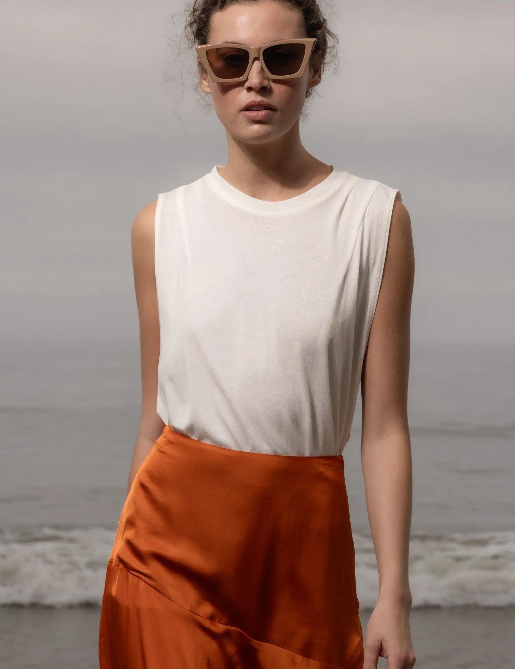 Expat Tank - White - Heidi Merrick