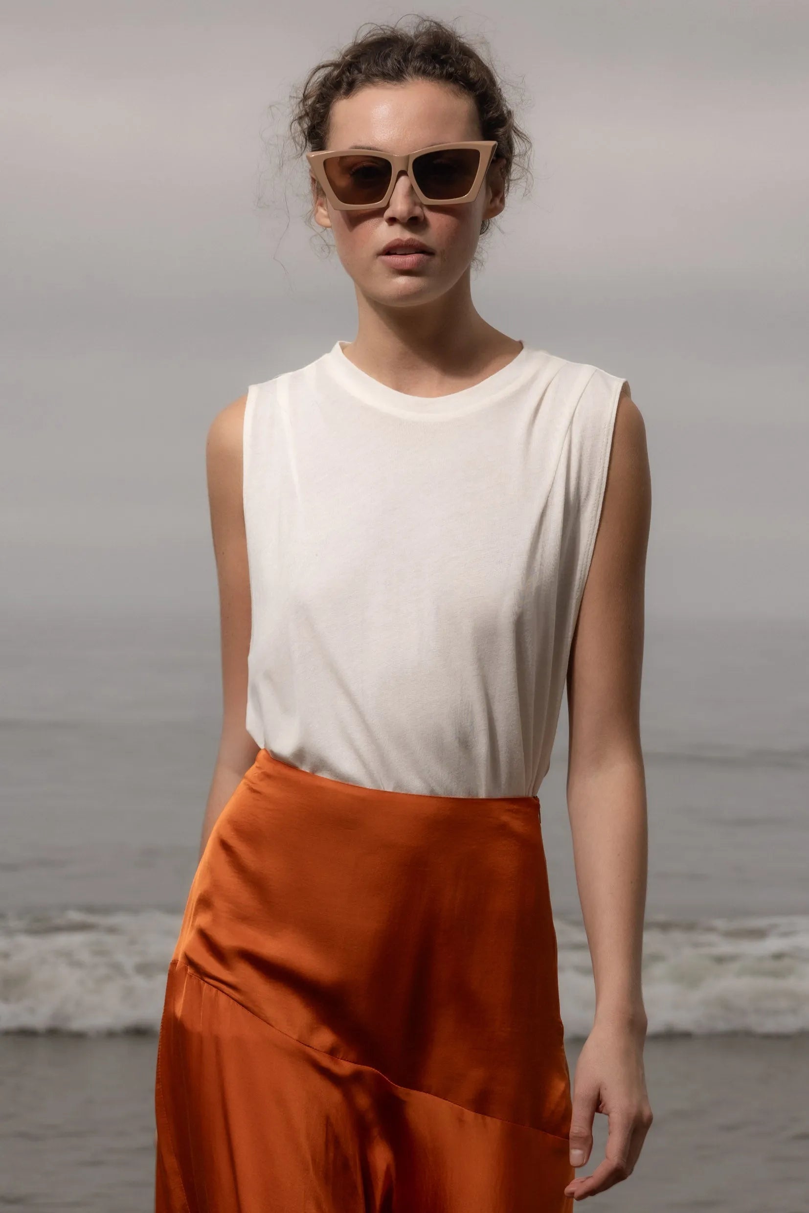 Expat Tank - White - Heidi Merrick