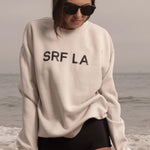 SRF LA Unisex Crewneck - Black on Cream - Heidi Merrick