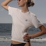 70's SRF LA Slim Tee - Navy Embroidered - Heidi Merrick