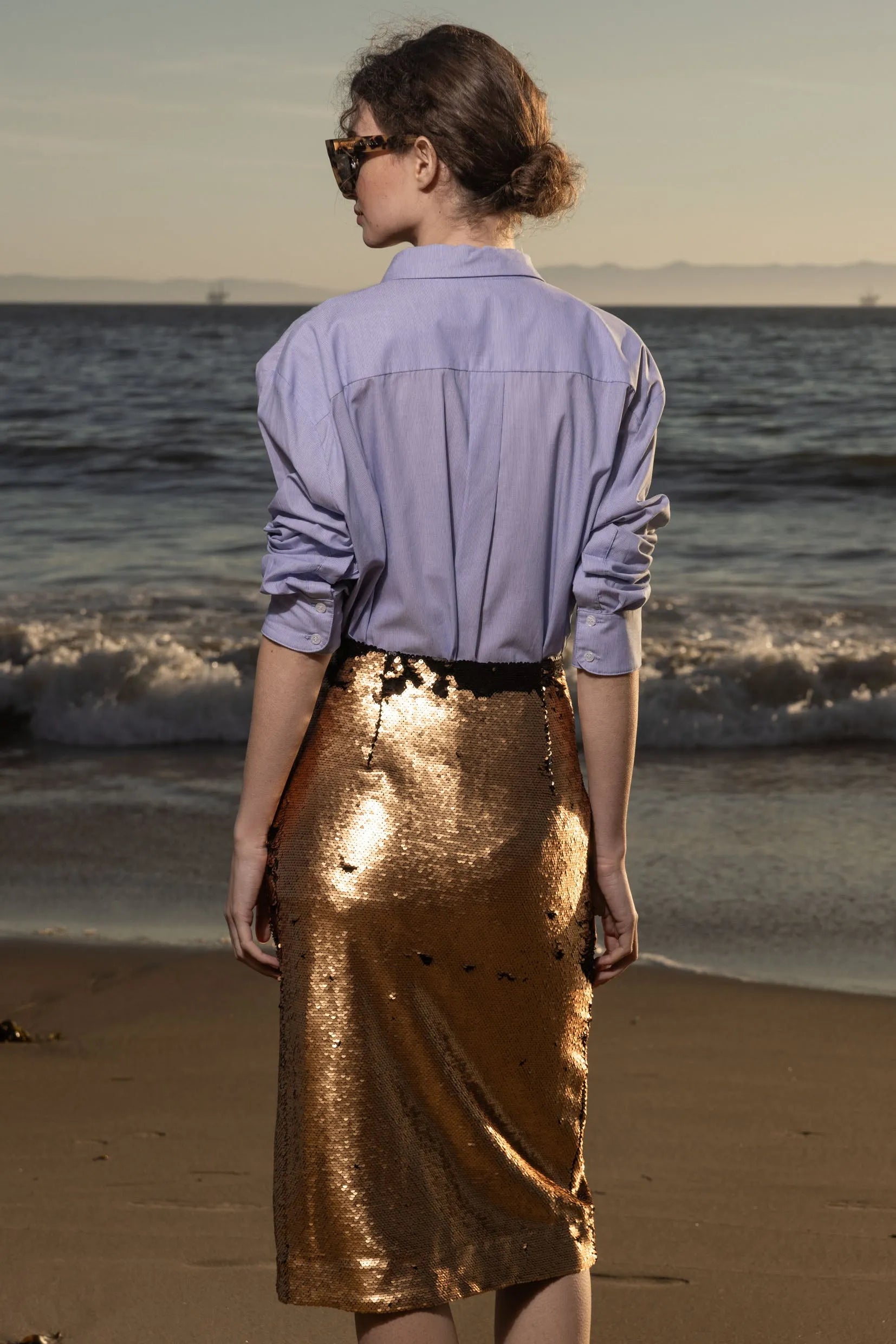 Ember Skirt - Black & Gold - Heidi Merrick