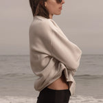 SRF LA Unisex Crewneck - Black on Cream - Heidi Merrick