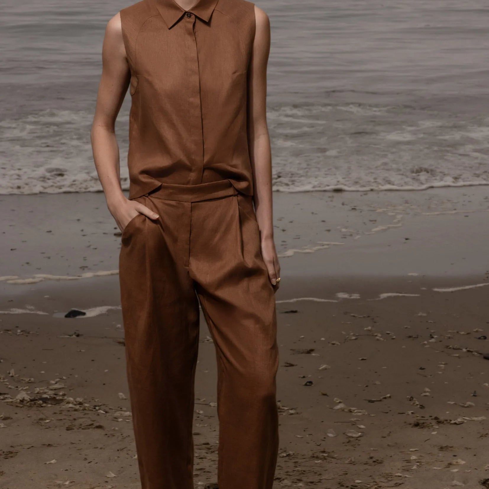 Baptise Pant - Roan Linen - Heidi Merrick