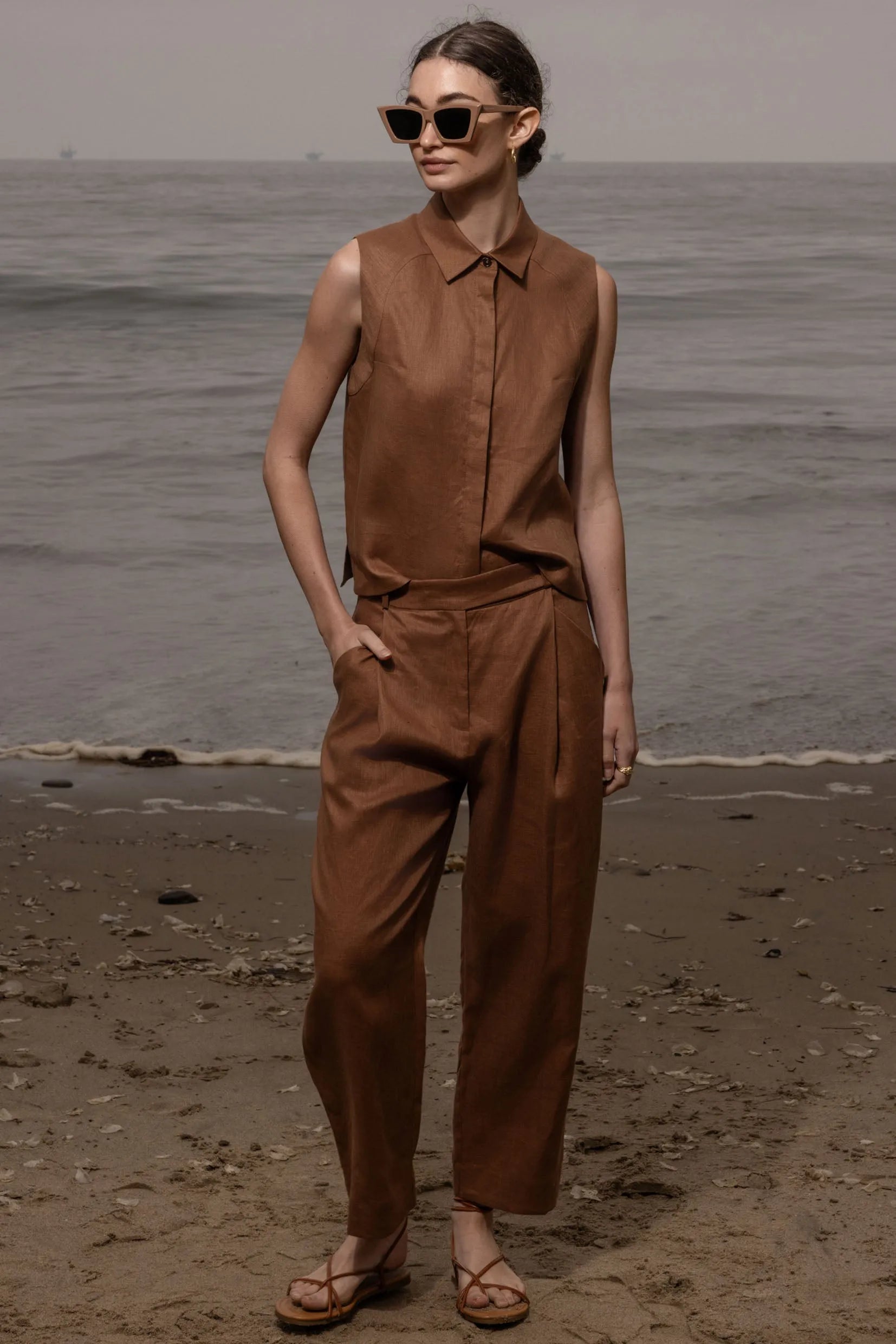 Baptise Pant - Roan Linen - Heidi Merrick