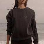 SRF SUMMERLAND Classic Crewneck - Faded Black - Heidi Merrick
