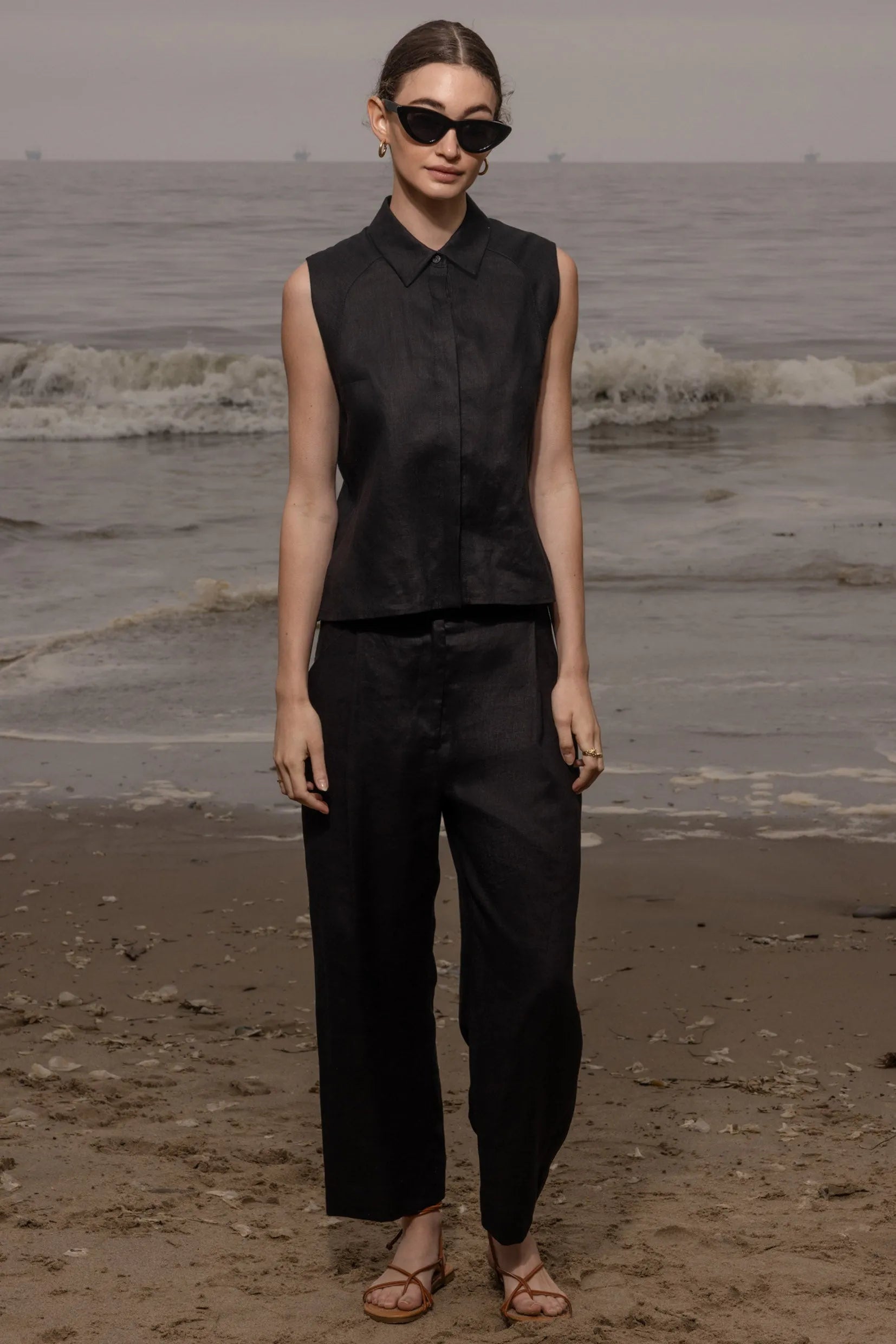 Rosie Top - Noir - Heidi Merrick