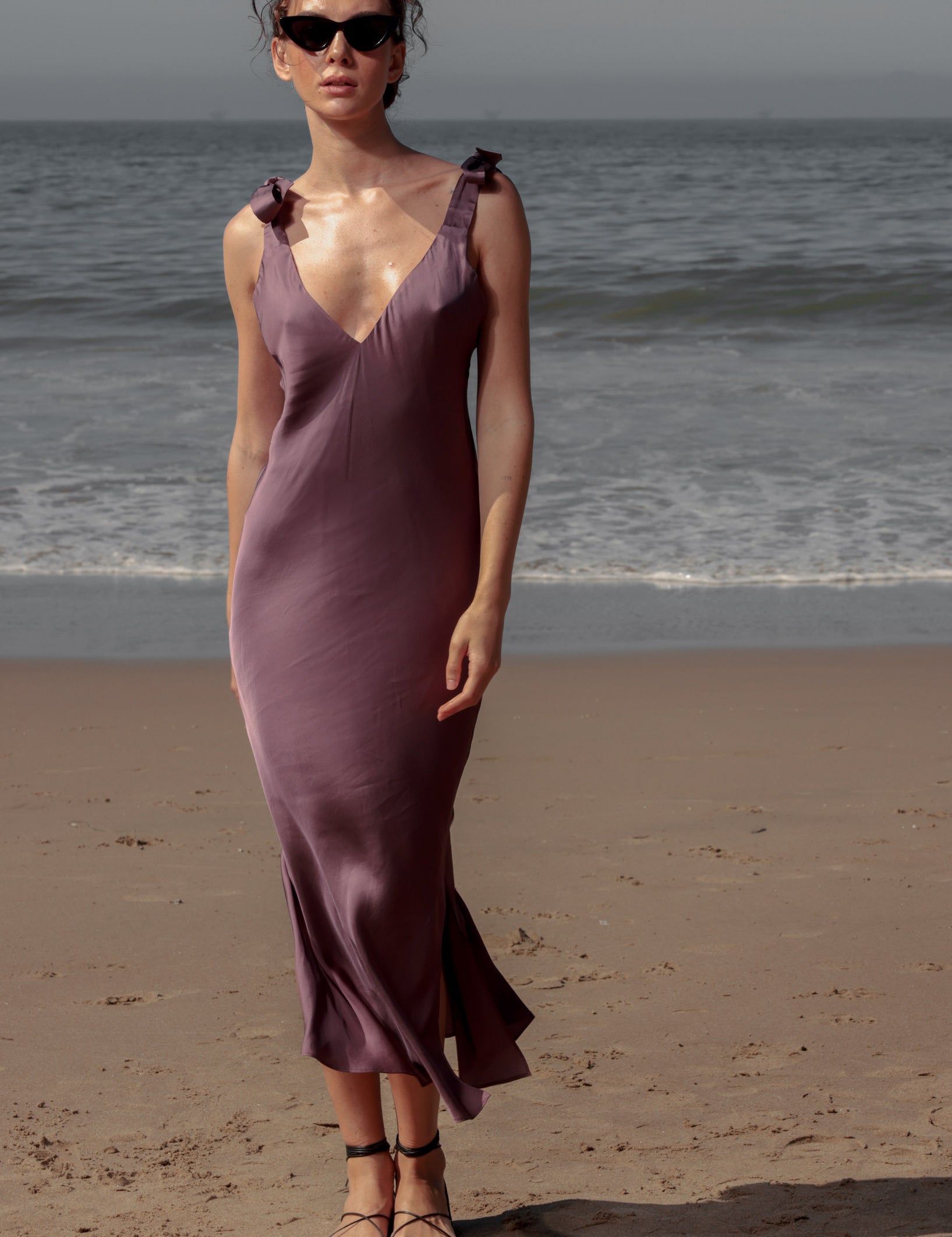 Marion Slip Dress - Lavender - Heidi Merrick