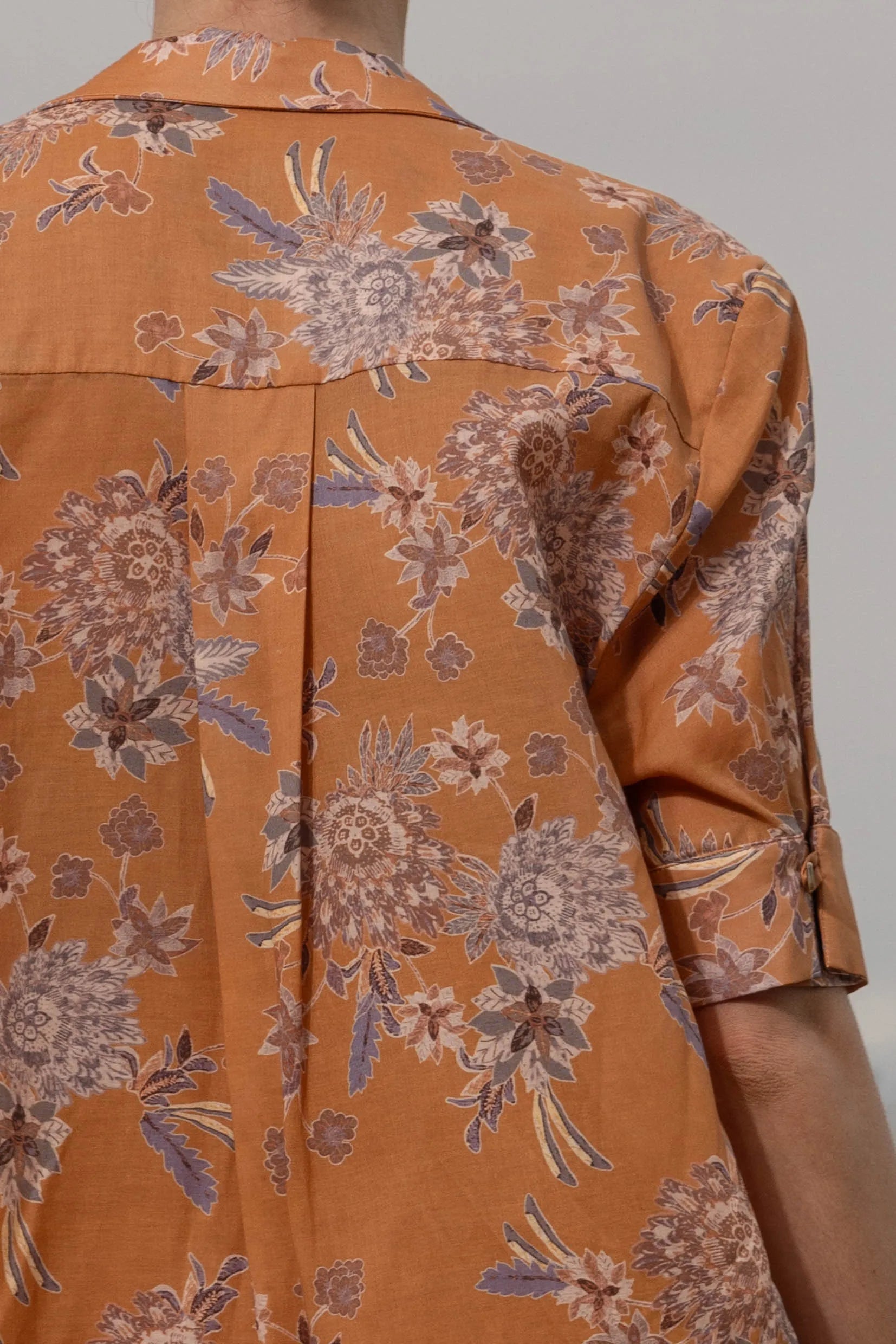 Bali Shirt - Orange Batik - Heidi Merrick