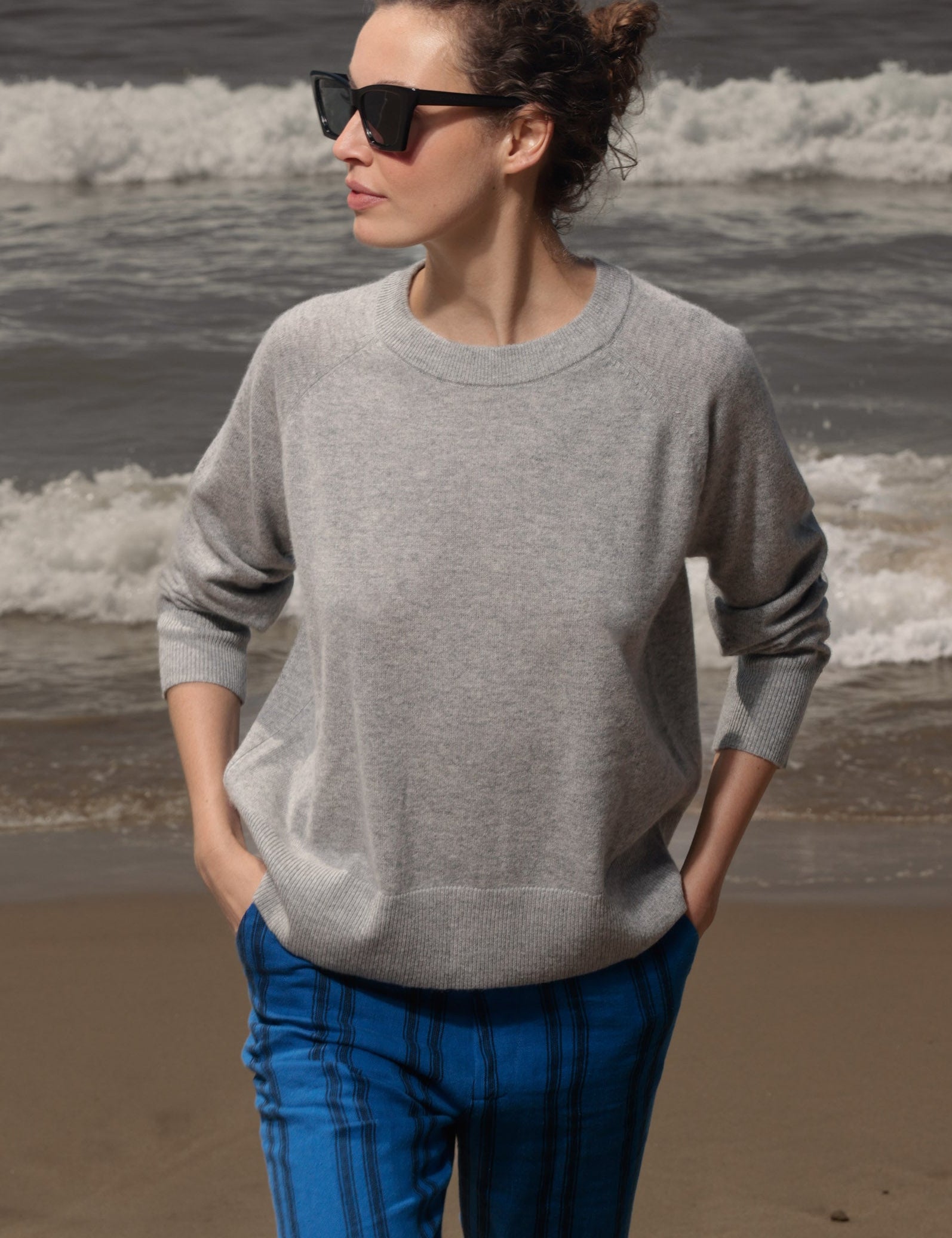 Daily Sweater - Heather Grey - Heidi Merrick