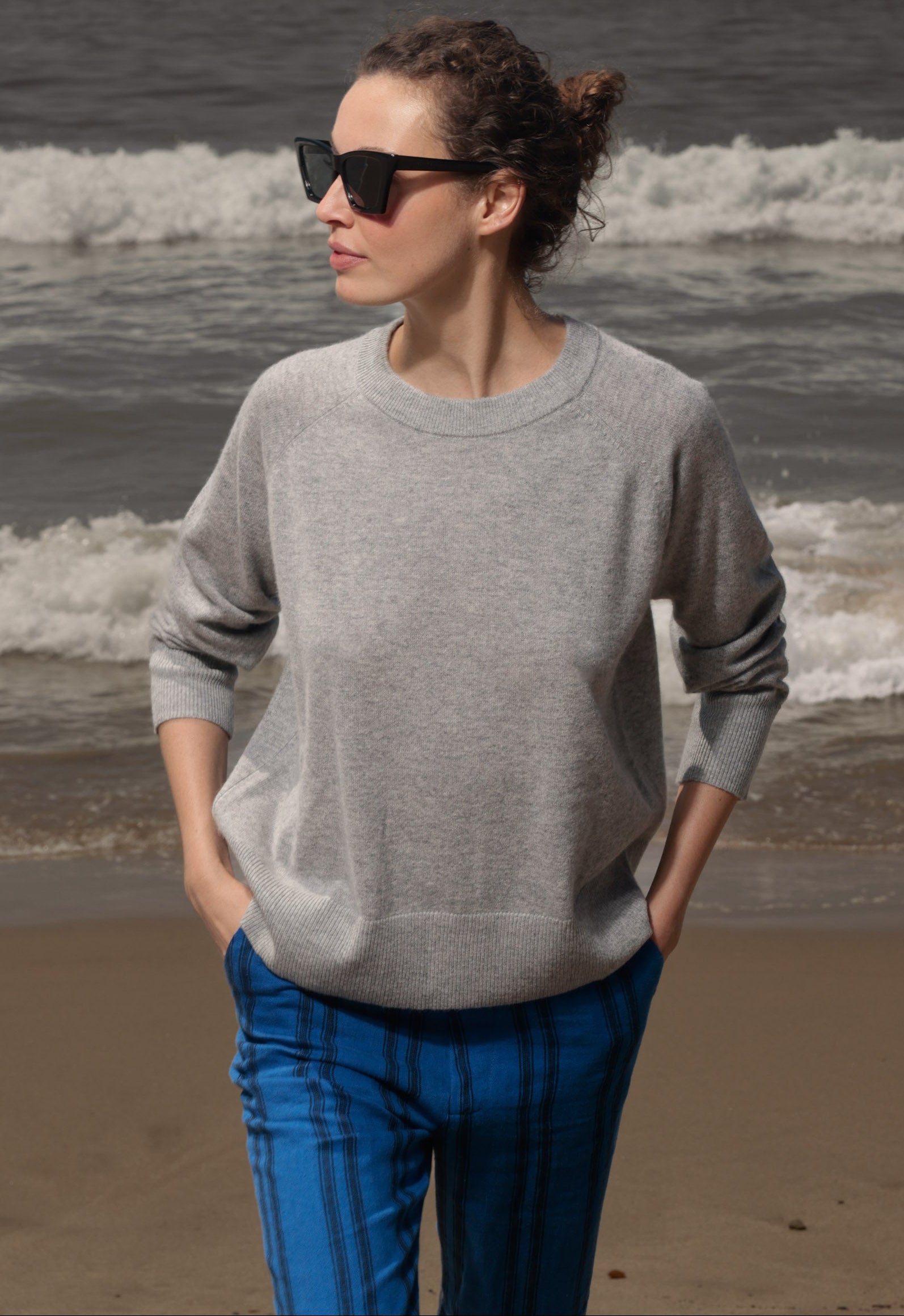 Daily Sweater - Heather Grey - Heidi Merrick