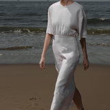 Fauna Dress - Ivory Linen - Heidi Merrick