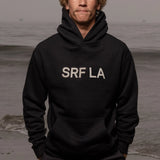 SRF LA Unisex Hoodie - Cream on Black - Heidi Merrick
