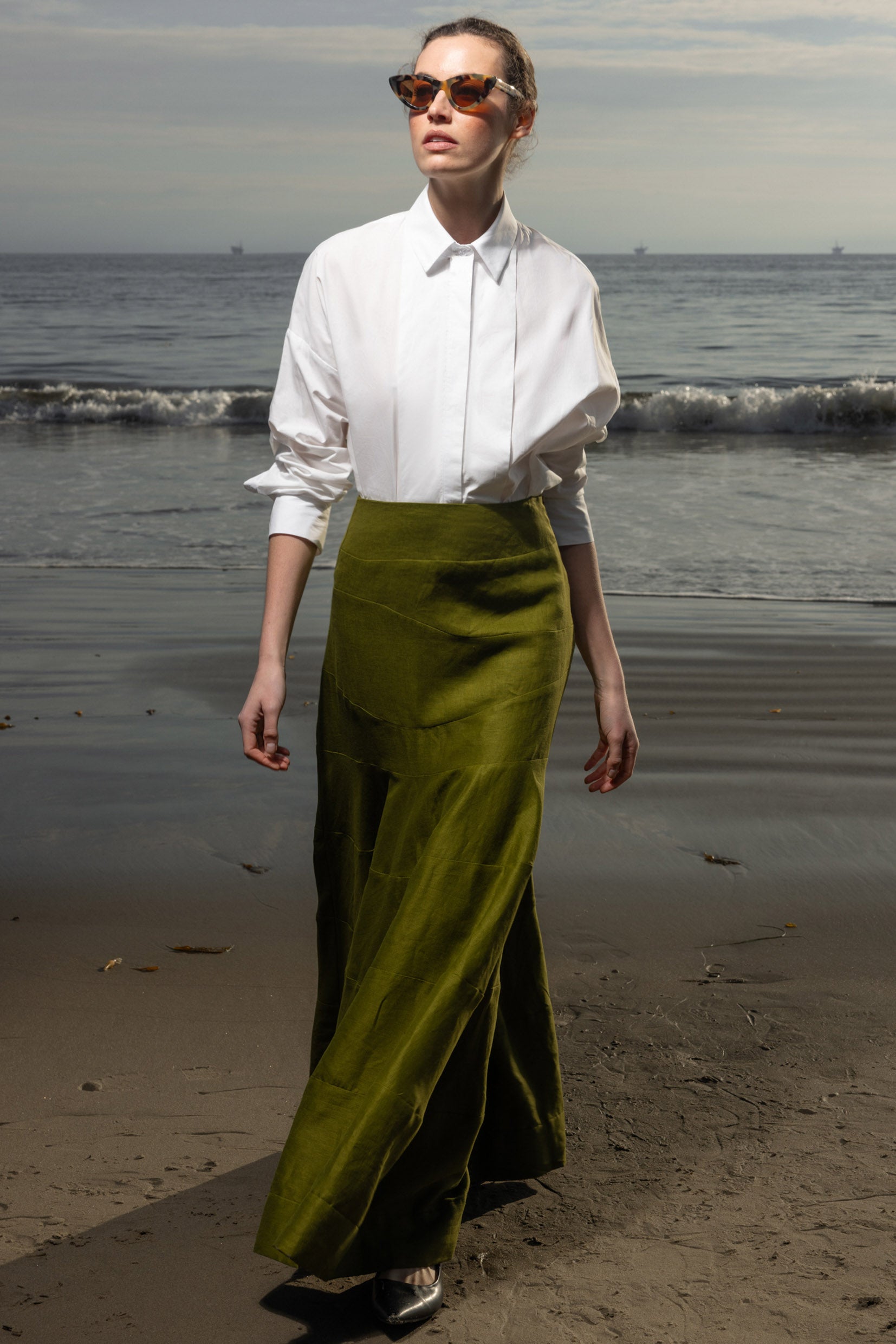 Gale Skirt - Frog Linen - Heidi Merrick