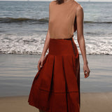 Contessa Skirt - Sienna Silk & Hemp - Heidi Merrick