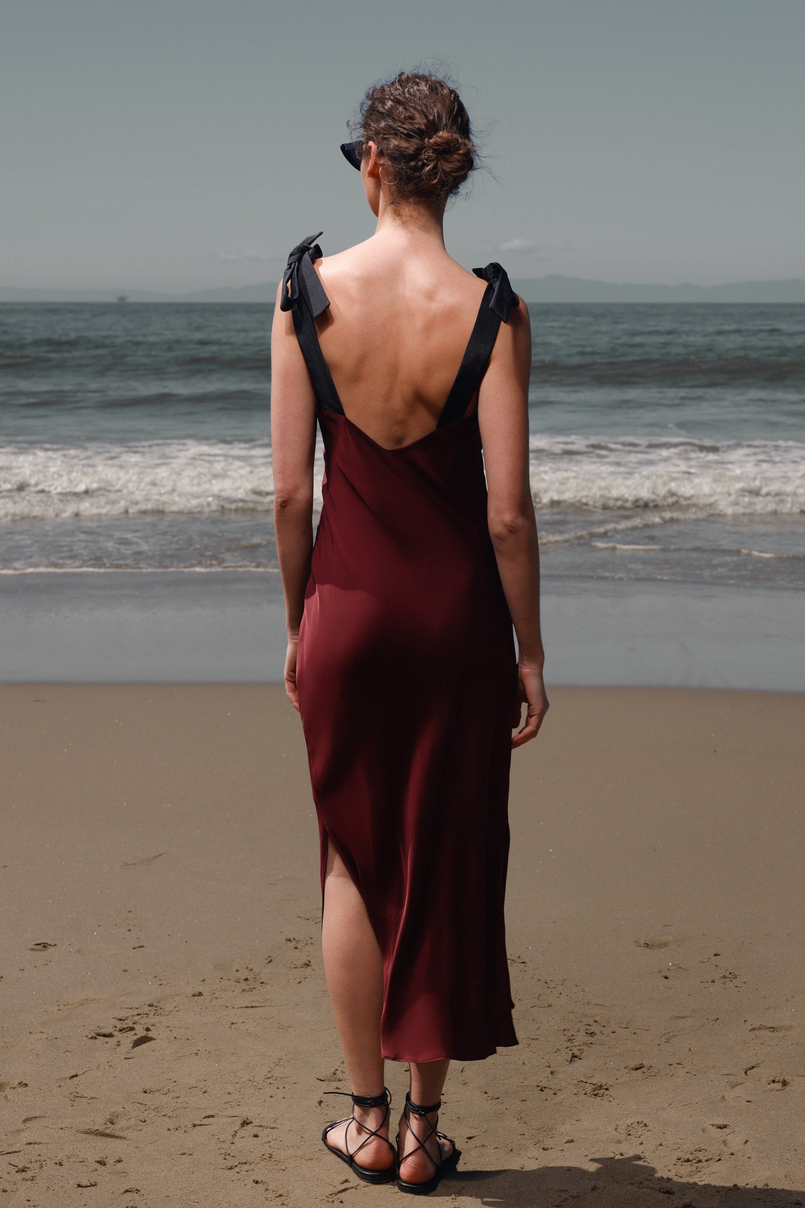 Marion Slip Dress - Burgundy - Heidi Merrick