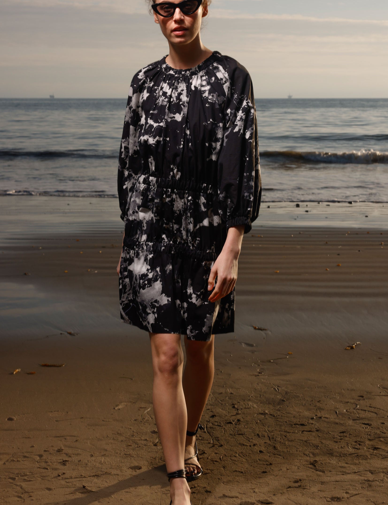 Brooke Dress - Inghua Shirting - Heidi Merrick