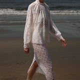 Tara Skirt - Clair de Lune Lace - Heidi Merrick