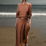 Mojave Top - Clay Tissue Linen - Heidi Merrick