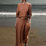 Mojave Top - Clay Tissue Linen - Heidi Merrick