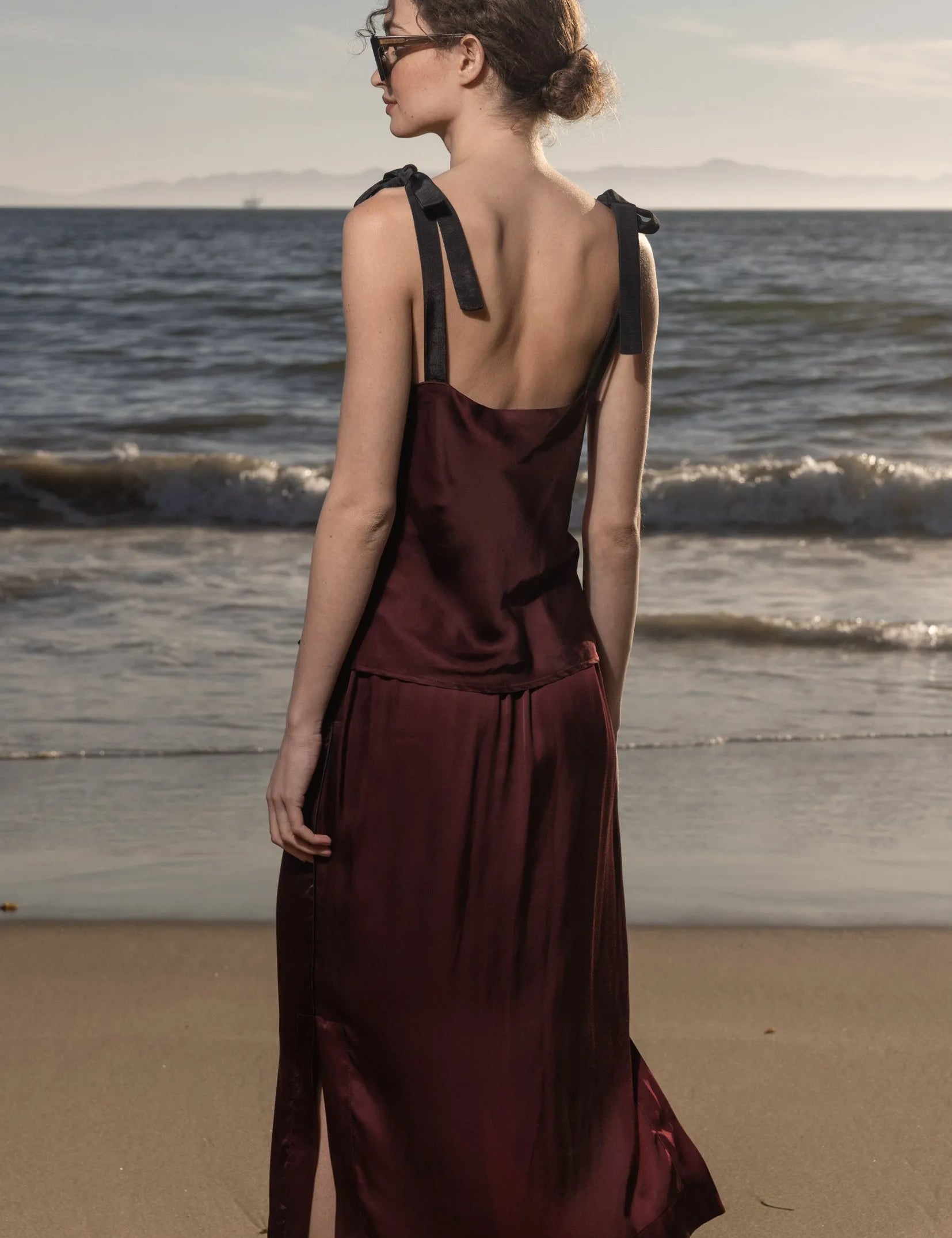 Maeve Skirt - Burgundy - Heidi Merrick