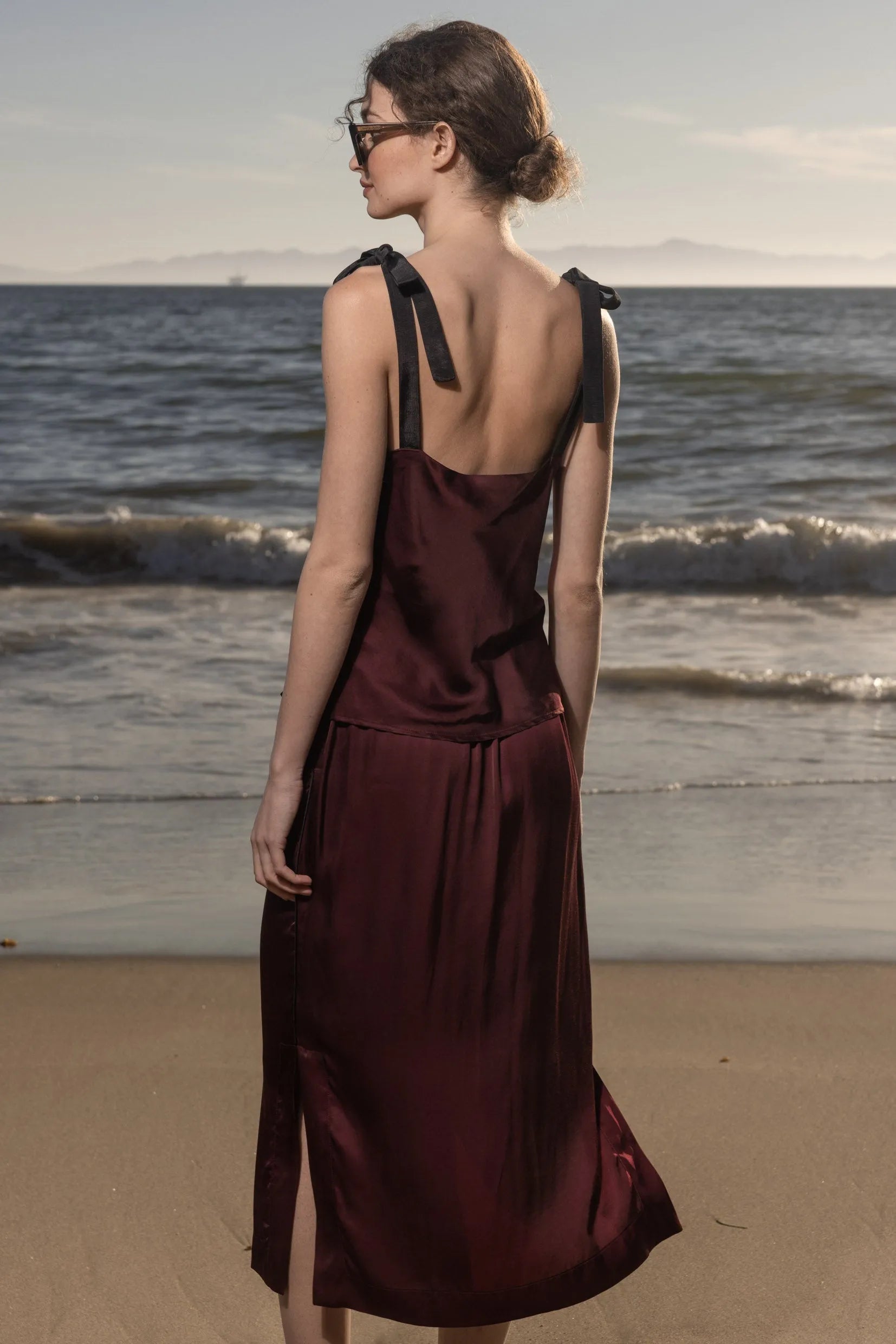 Maeve Skirt - Burgundy - Heidi Merrick