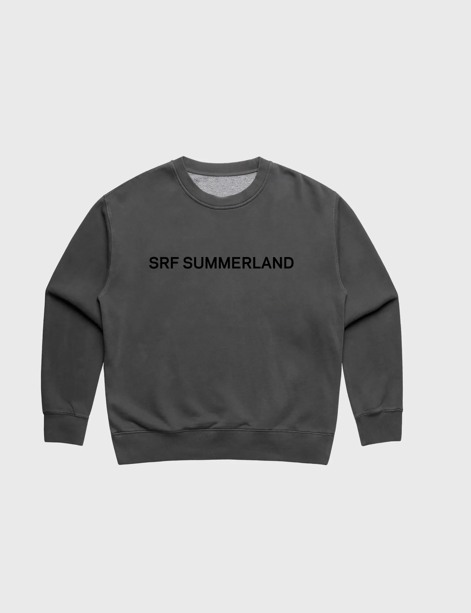 SRF SUMMERLAND Classic Crewneck - Faded Black - Heidi Merrick