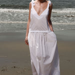 Ballerine Dress - White Shirting - Heidi Merrick