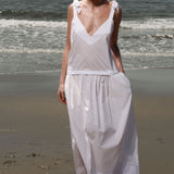 Ballerine Dress - White Shirting - Heidi Merrick