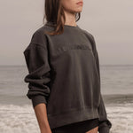 SRF SUMMERLAND Classic Crewneck - Faded Black - Heidi Merrick
