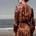 Maeve Skirt - Chalked Palm - Heidi Merrick