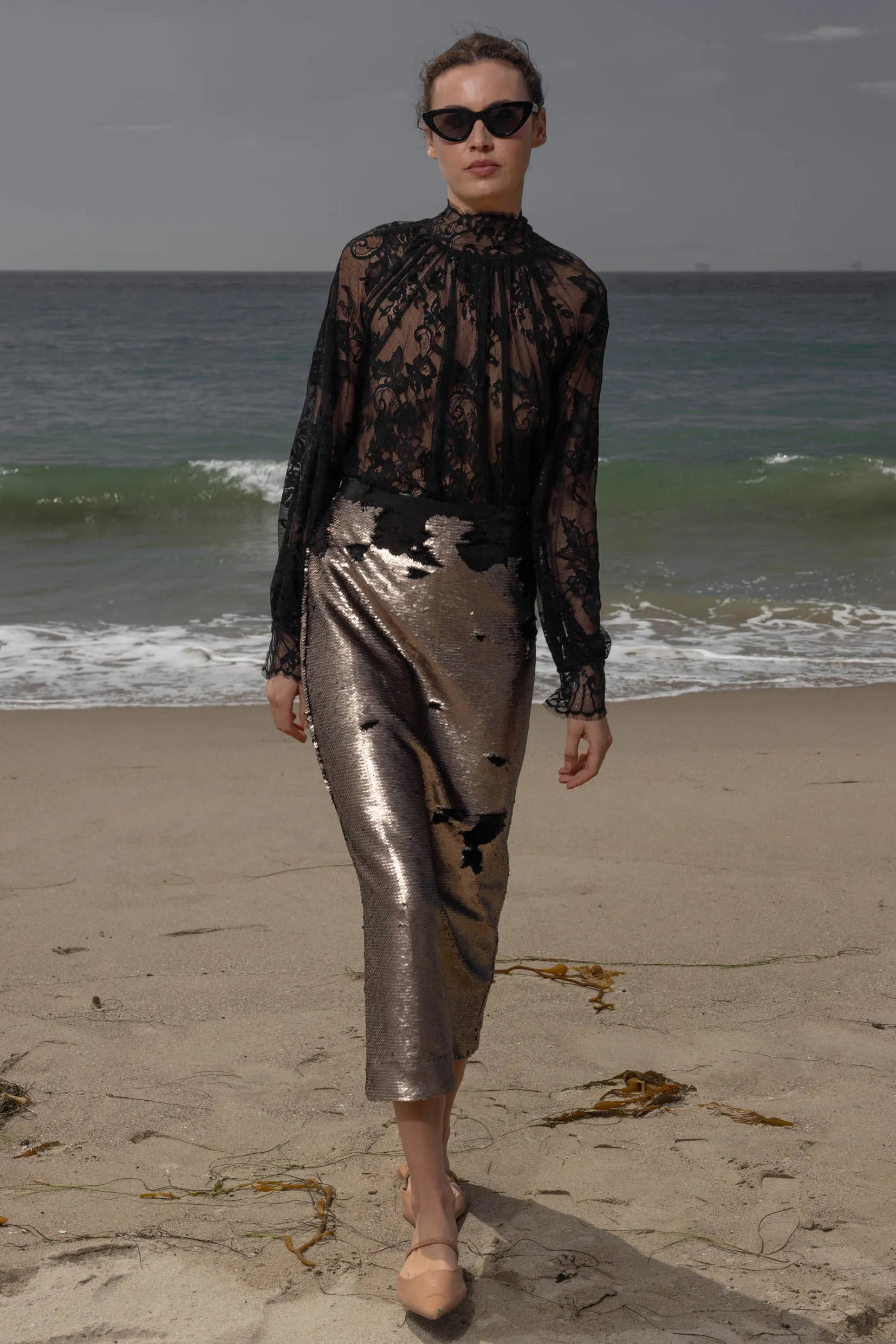 Siren Skirt - Bronze - Heidi Merrick