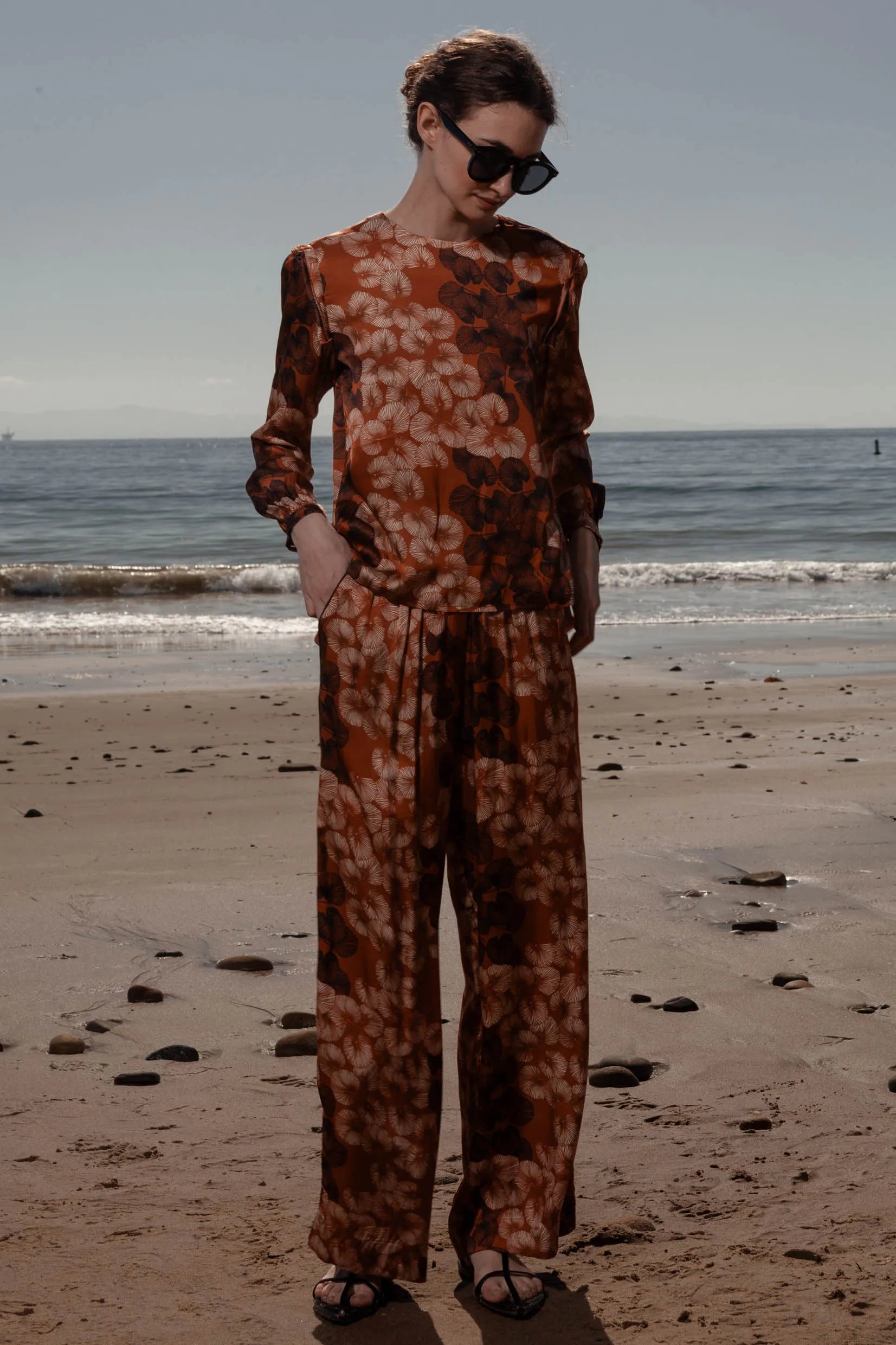 Sahara Pant - Chalked Palm - Heidi Merrick