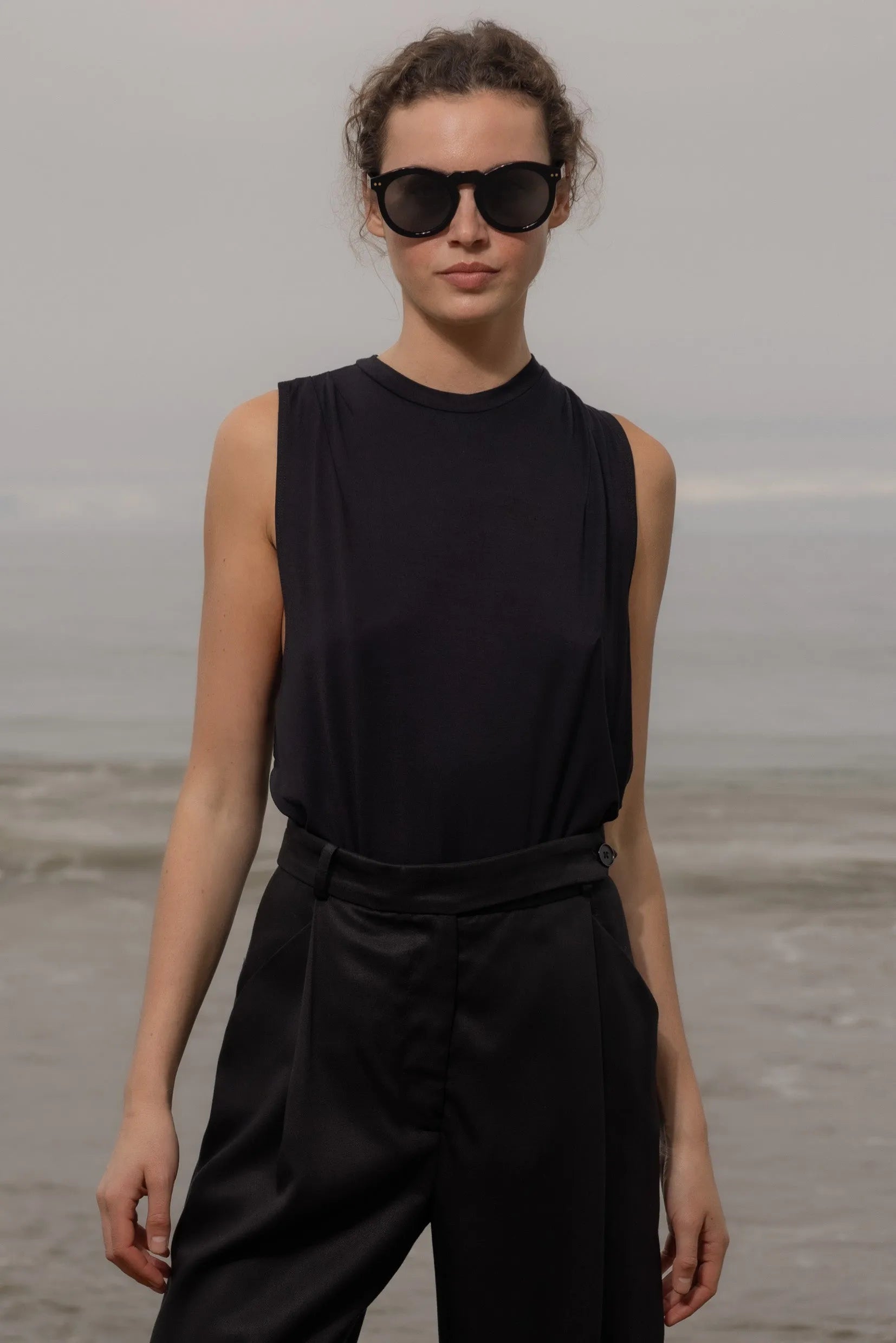 Expat Tank - Black - Heidi Merrick