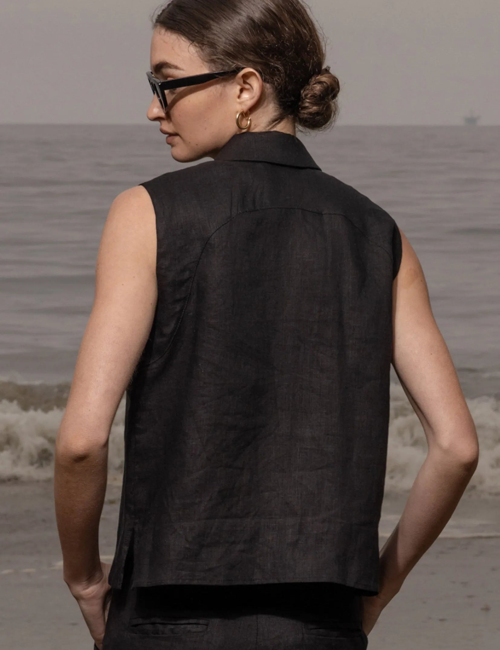 Rosie Top - Noir - Heidi Merrick