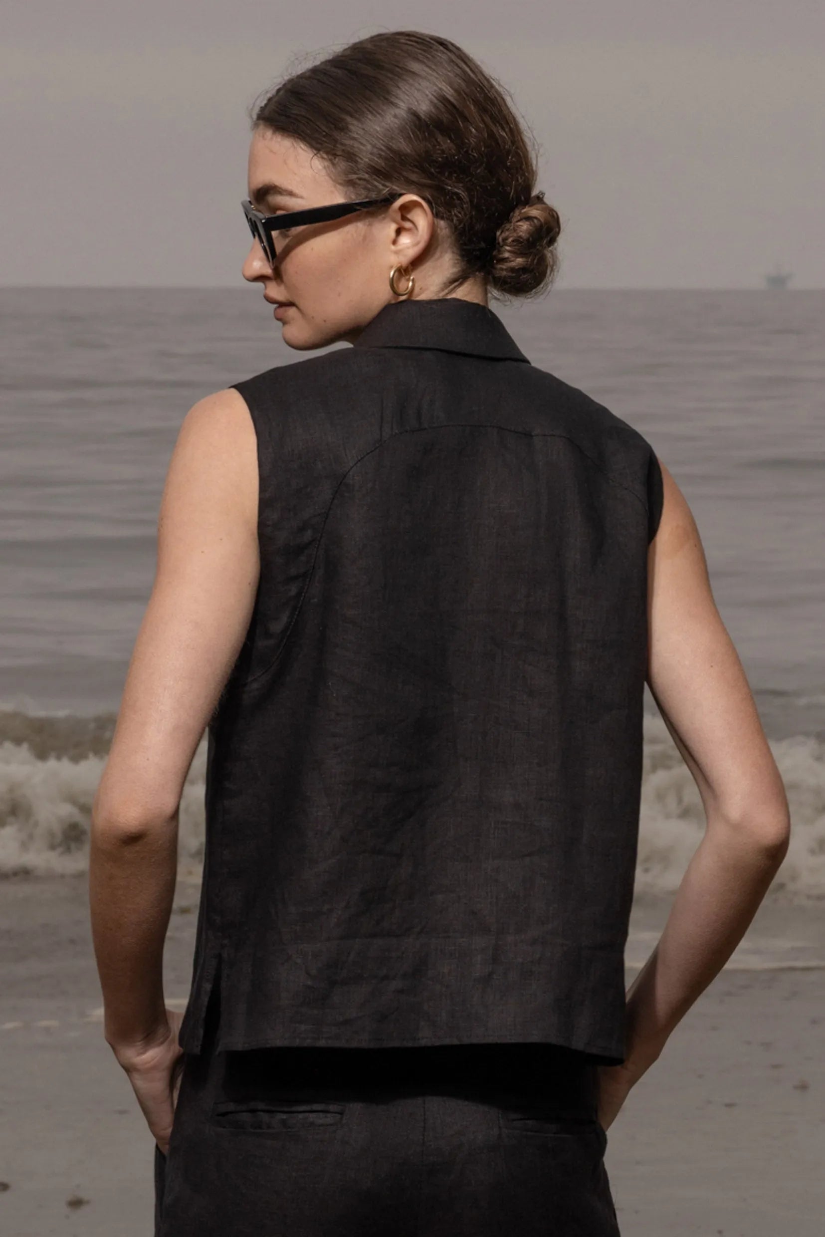 Rosie Top - Noir - Heidi Merrick