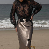 Siren Skirt - Bronze - Heidi Merrick