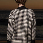 Fanny Cardigan - Ivory Houndstooth - Heidi Merrick