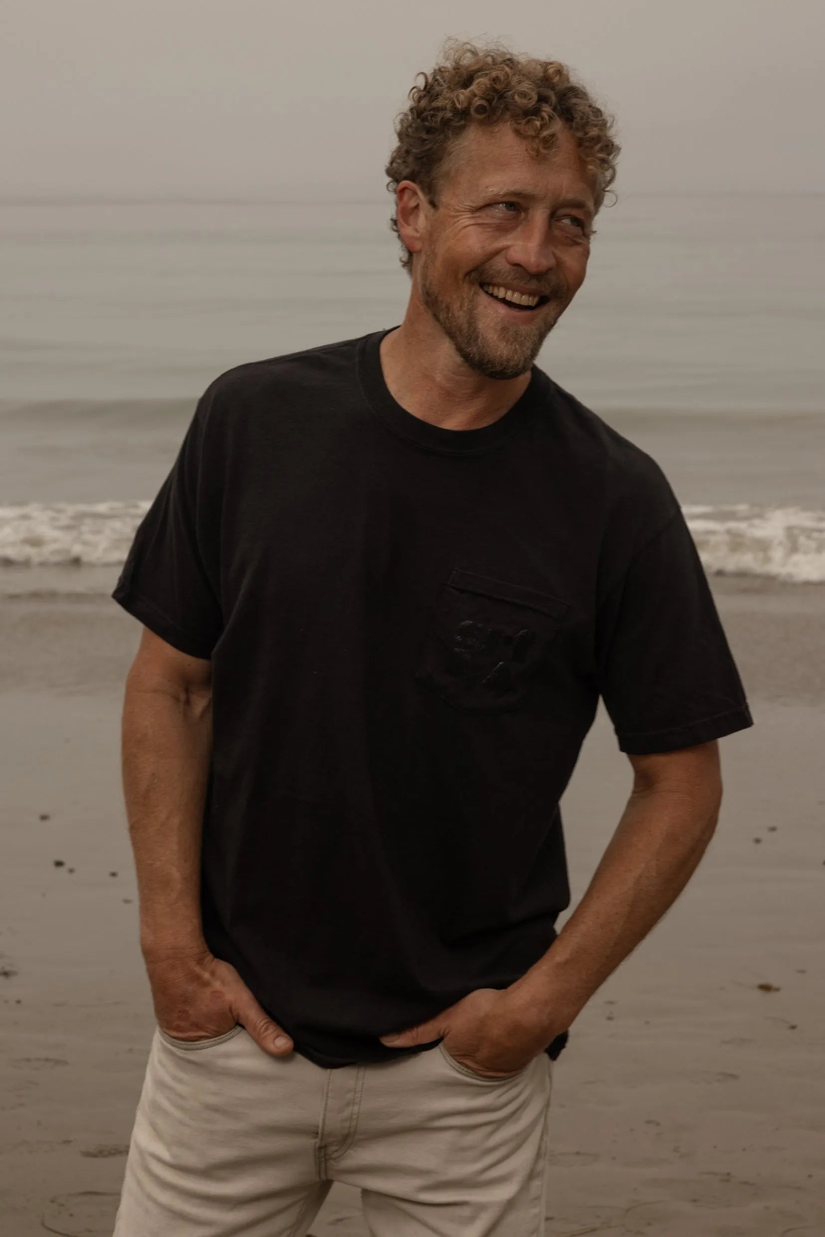 70's SRF LA Tee - Black On Black - Heidi Merrick