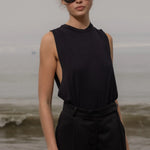 Expat Tank - Black - Heidi Merrick