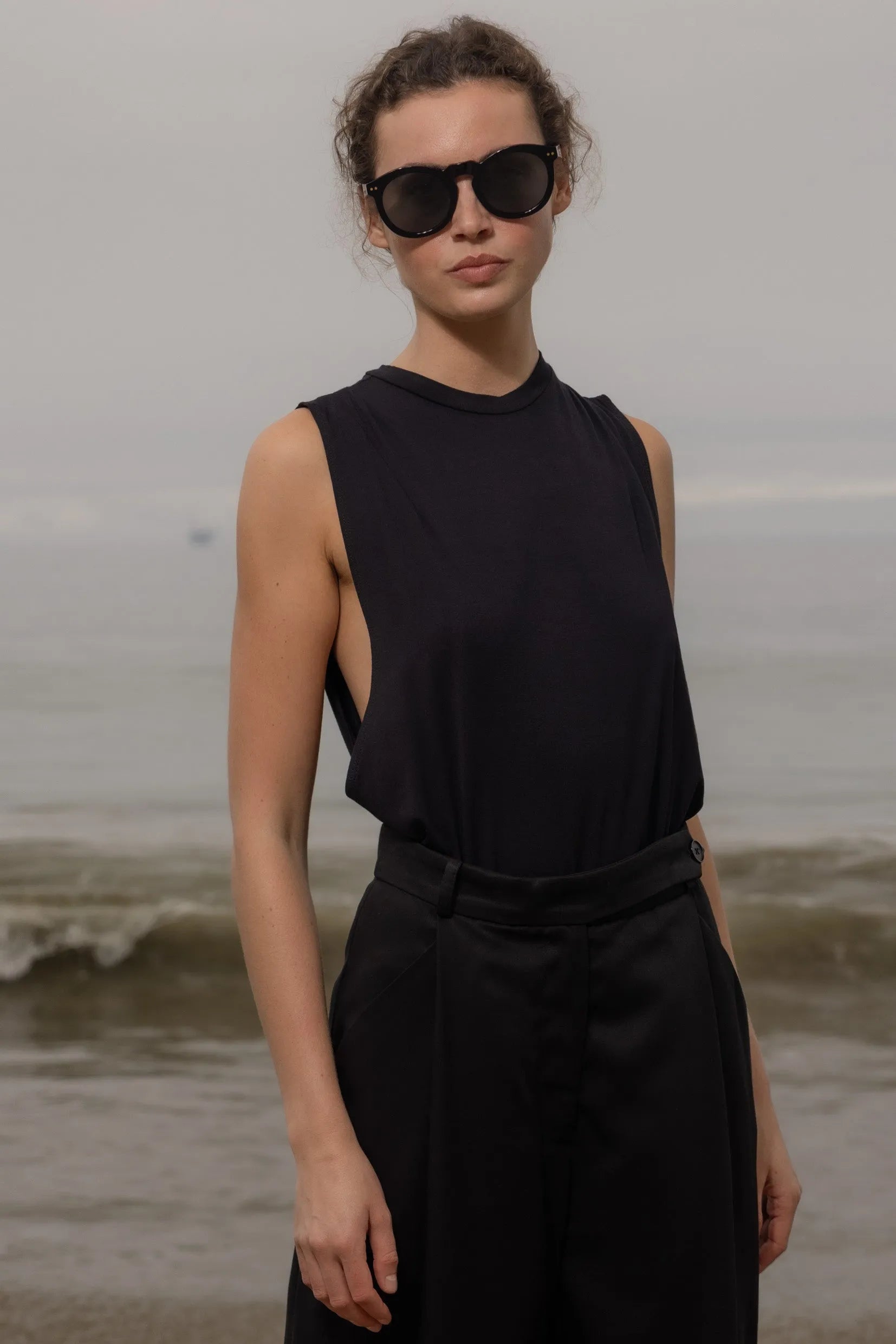 Expat Tank - Black - Heidi Merrick