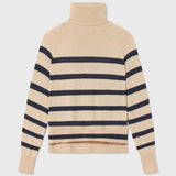 Image 2 of 7 - MARITIME TURTLENECK - SAND STRIPE 