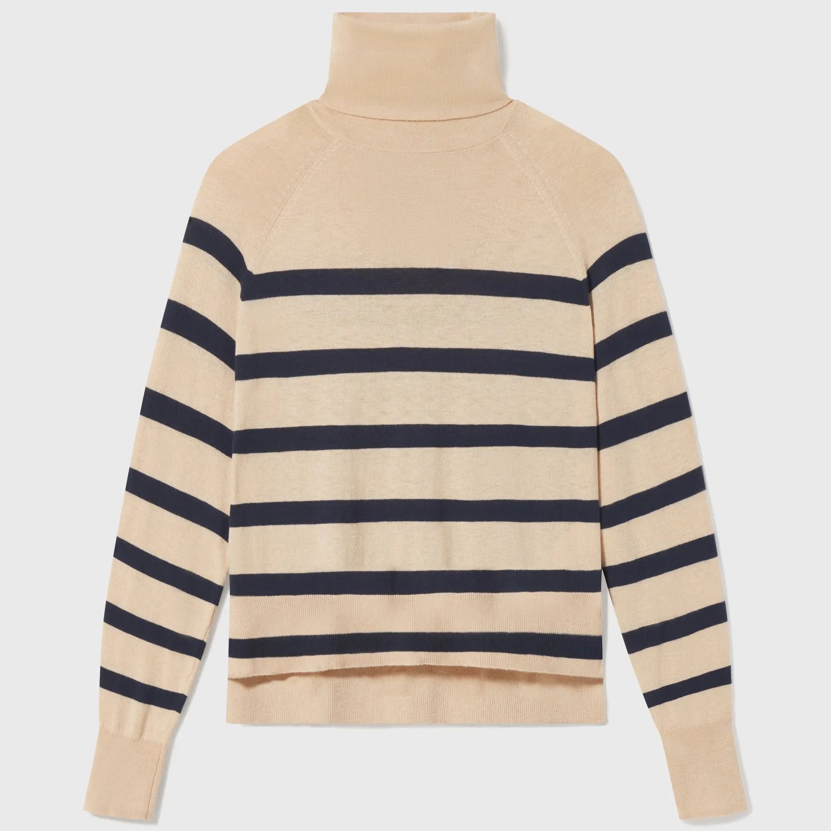 Image 2 of 7 - MARITIME TURTLENECK - SAND STRIPE 