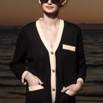 Finny Cardigan - Noir - Heidi Merrick