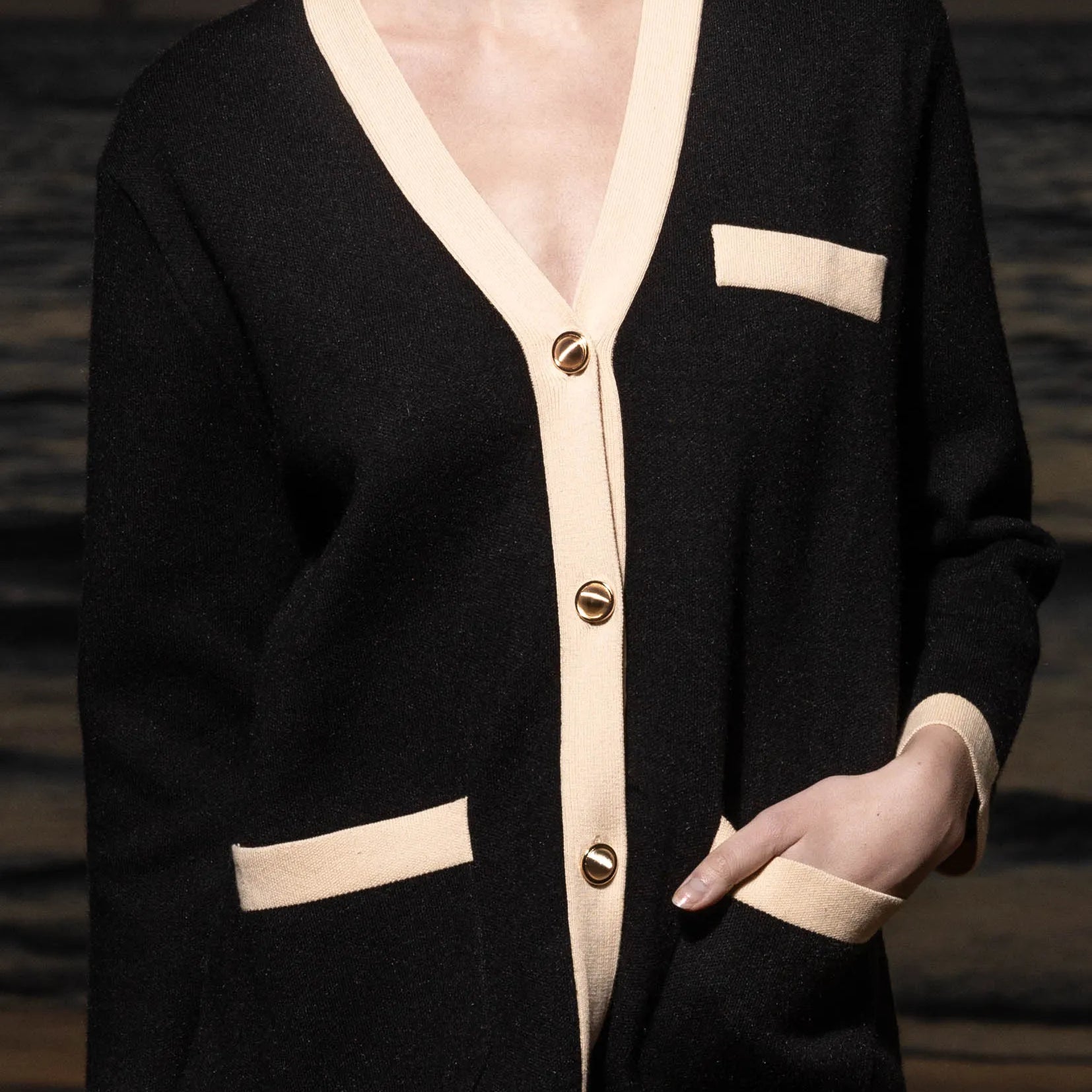 Finny Cardigan - Noir - Heidi Merrick