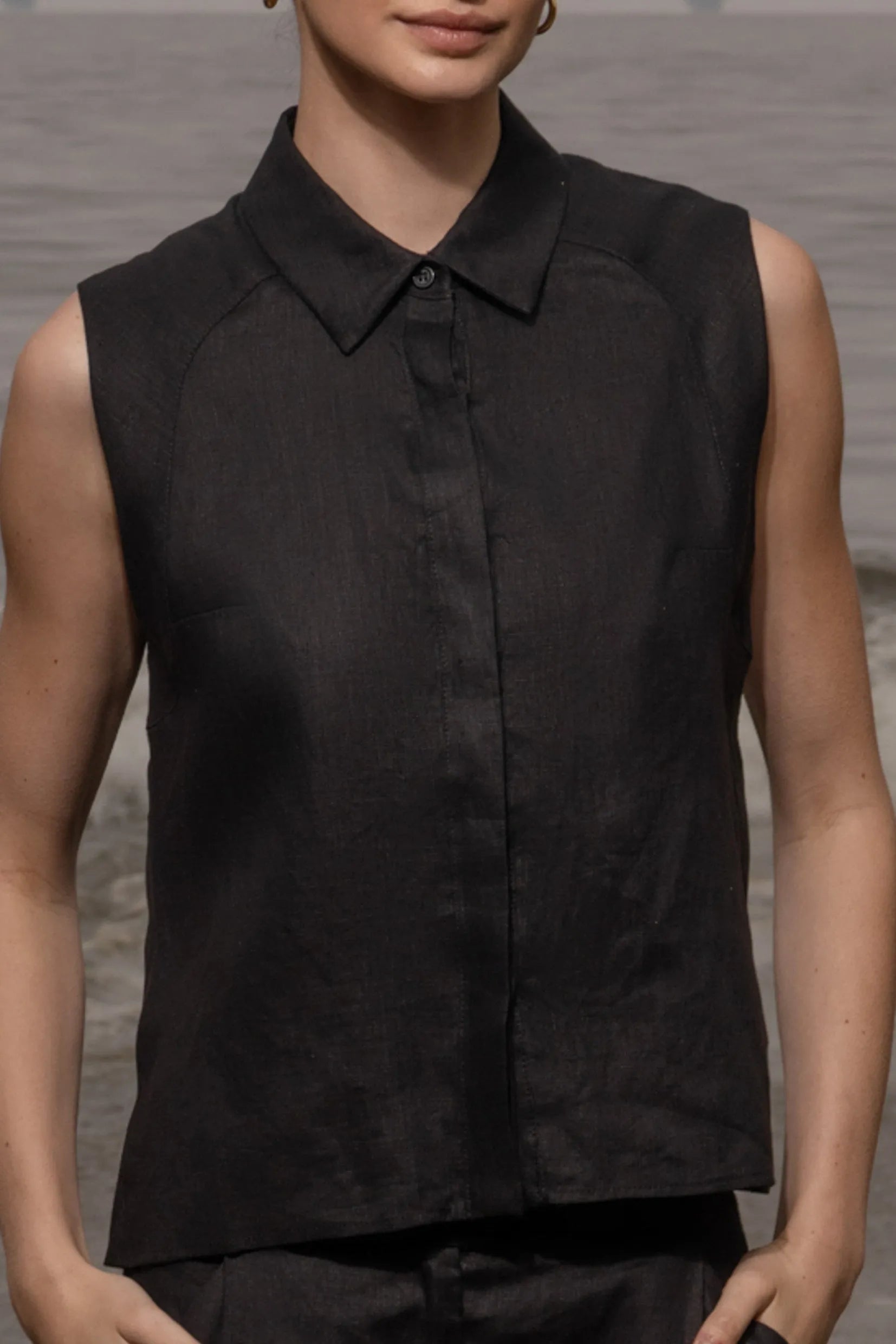 Rosie Top - Noir - Heidi Merrick