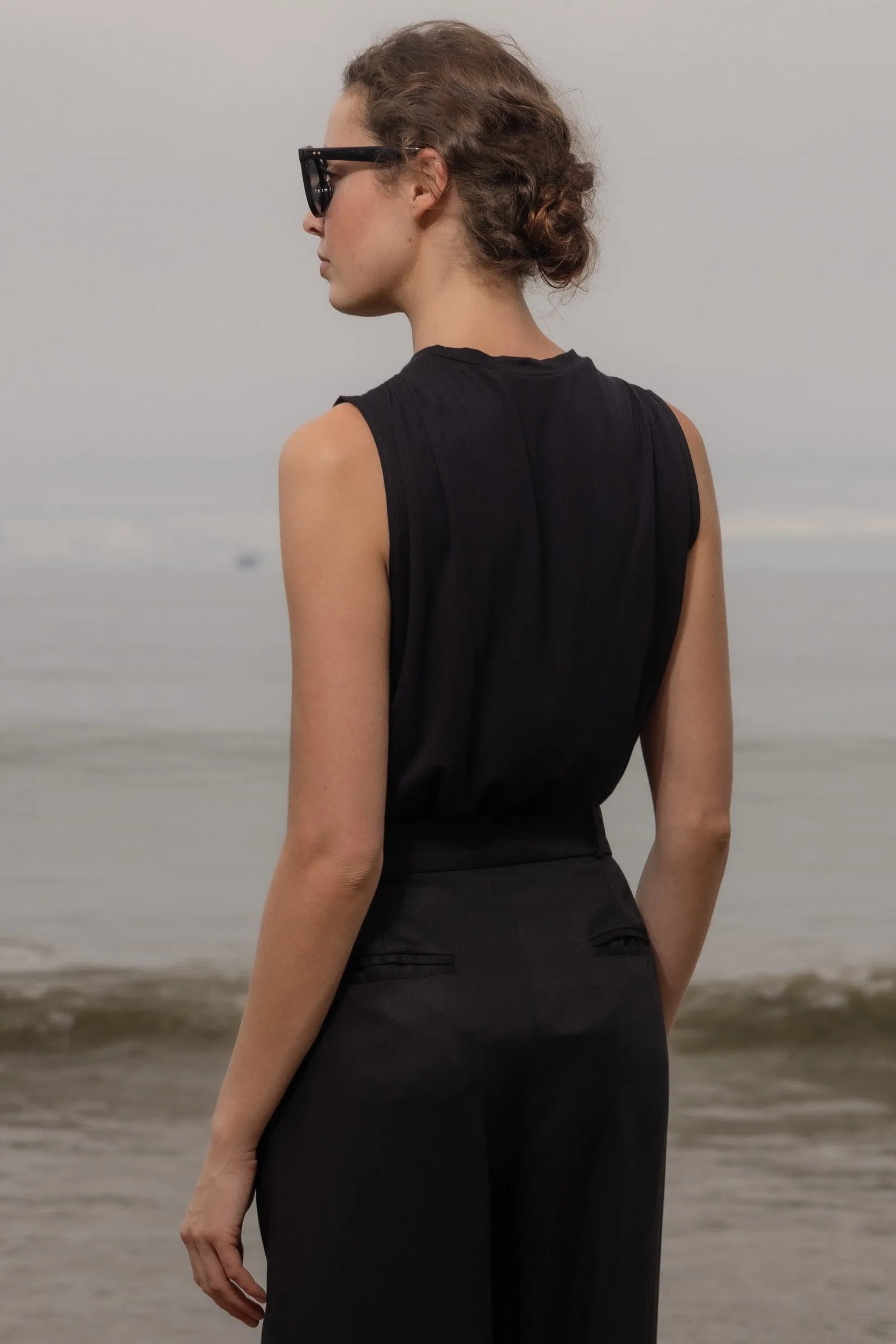 Expat Tank - Black - Heidi Merrick