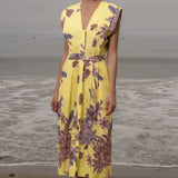 Azadeh Dress - Yellow Batik - Heidi Merrick